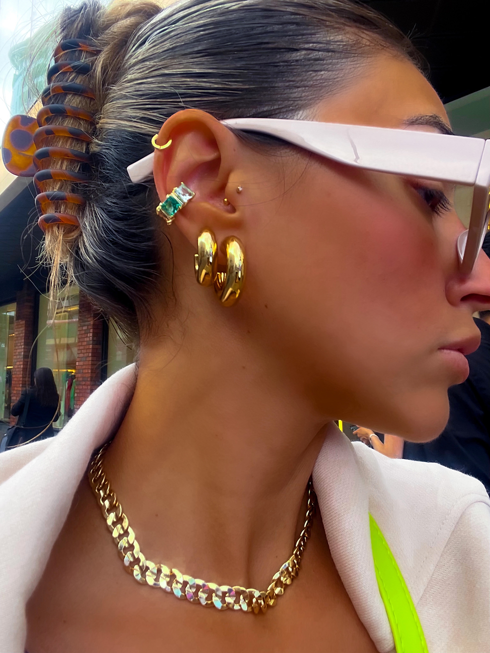 Miniatura: PIERCING FAKE COLORS DOURADO