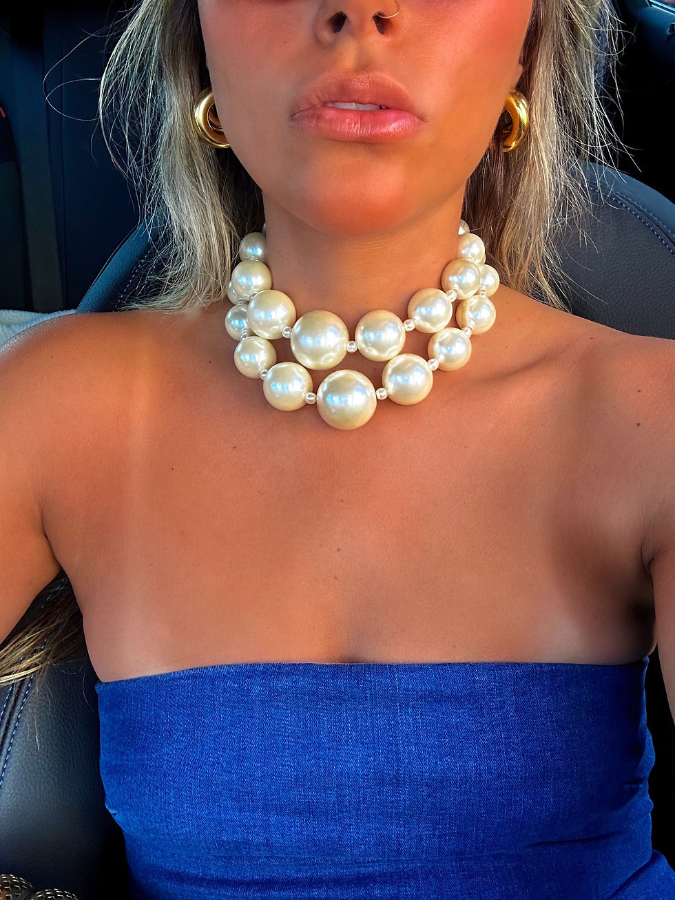 COLAR MAXI PEROLAS