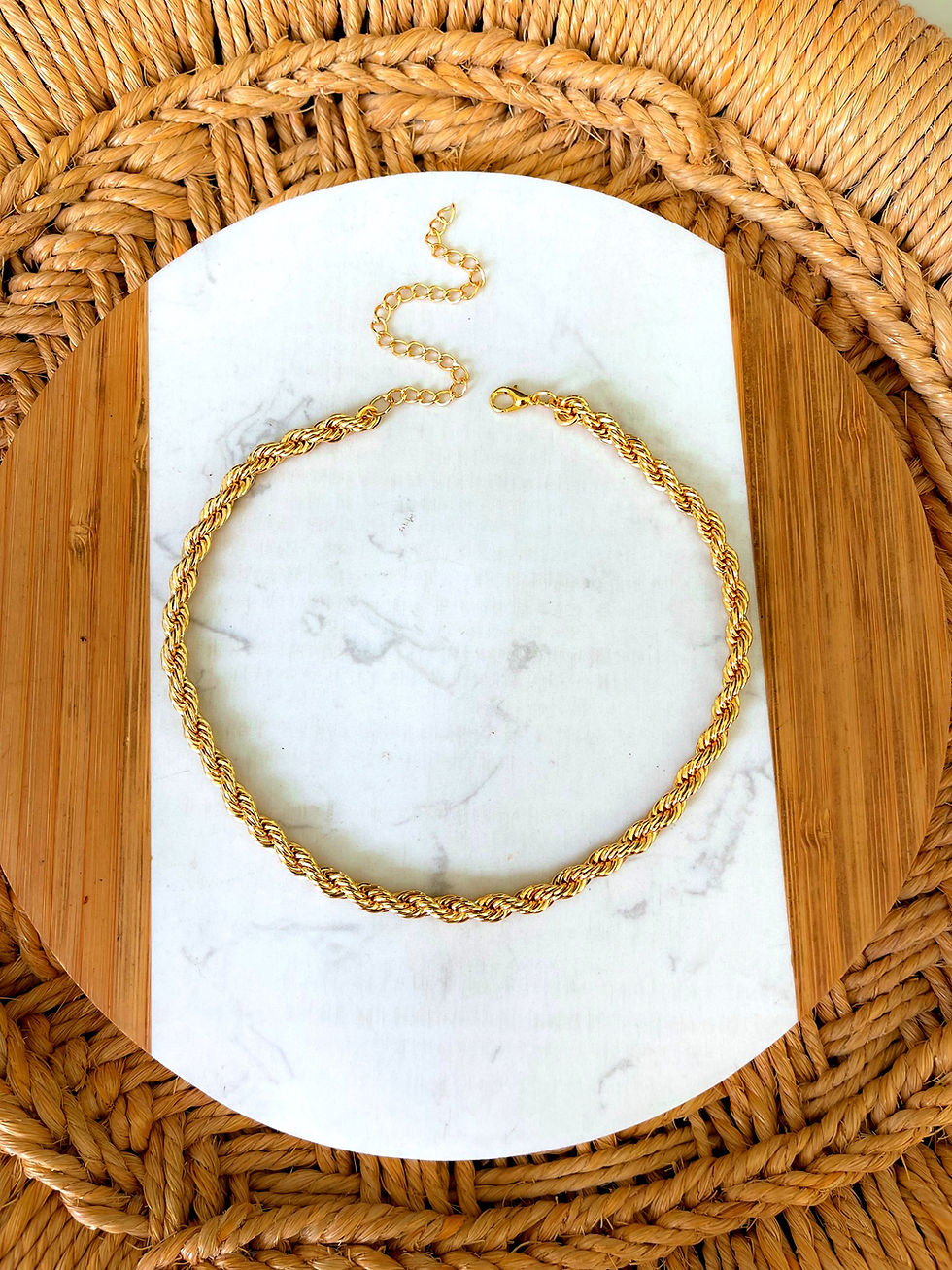Miniatura: CHOKER YORK DOURADA