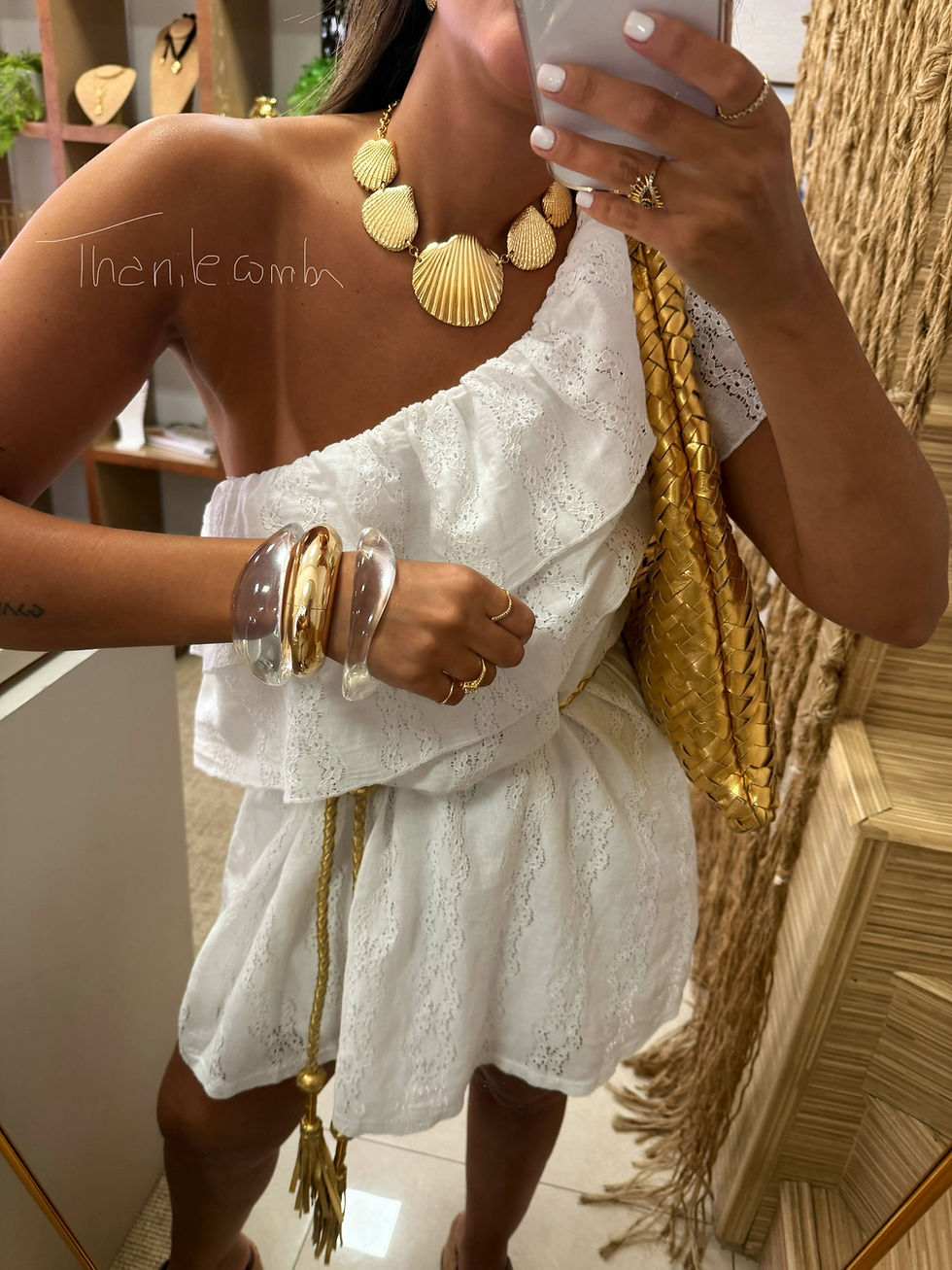Miniatura: CONJUNTO CONCHAS DOURADO