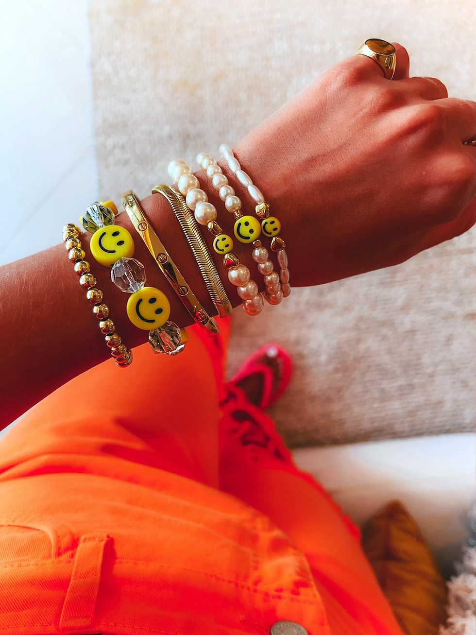 Miniatura: MIX PULSEIRAS PEROLAS SMILE