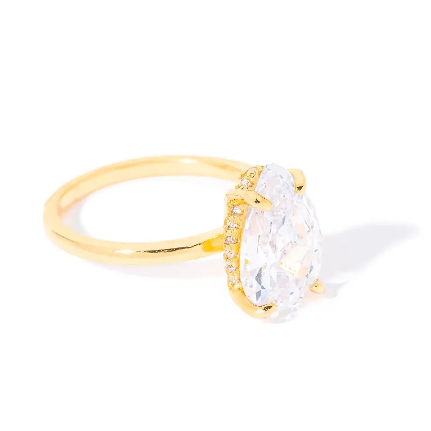 Miniatura: ANEL GOTA OURO 18K