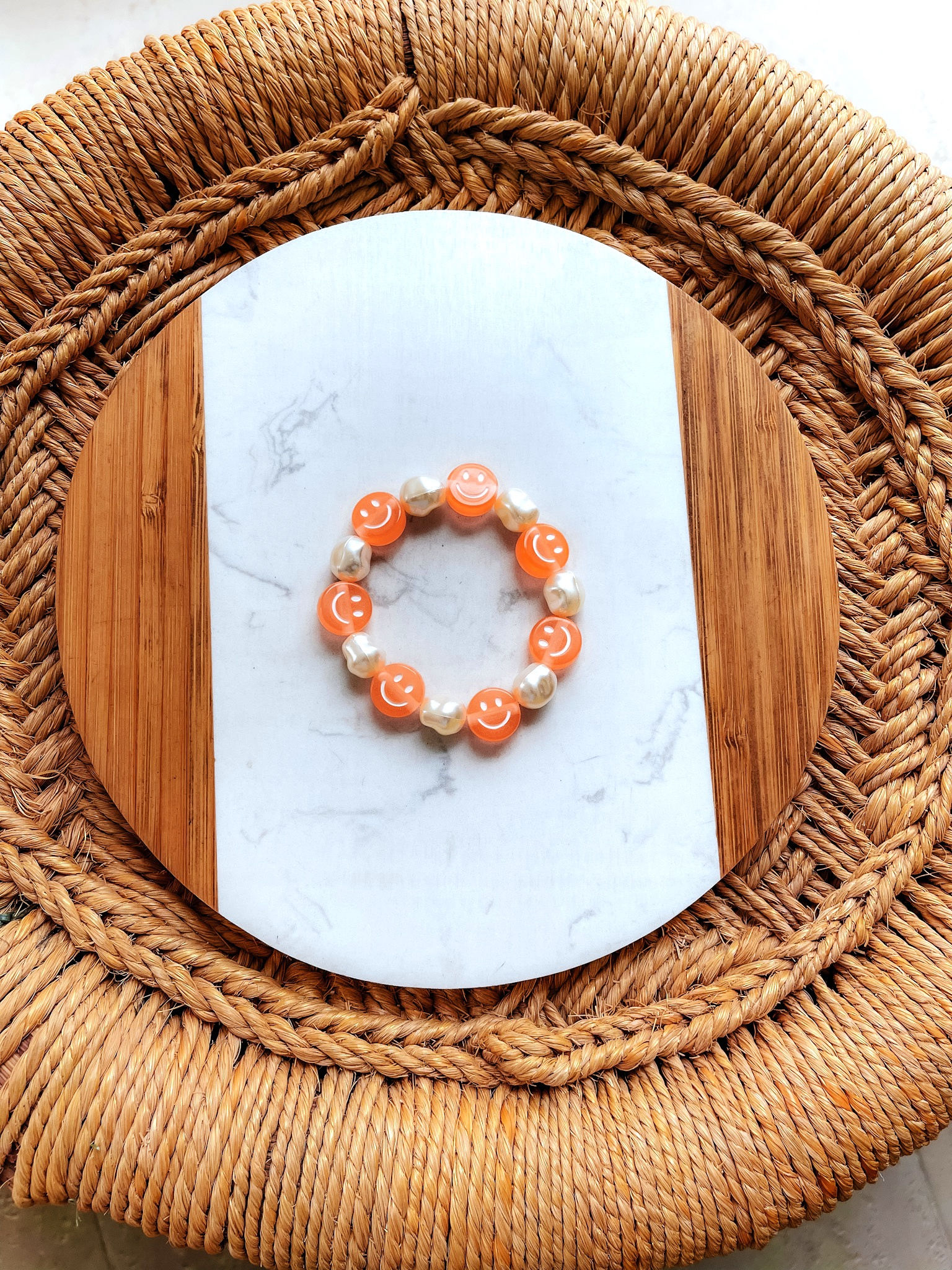 PULSEIRA PEROLAS SMILE - SALMAO