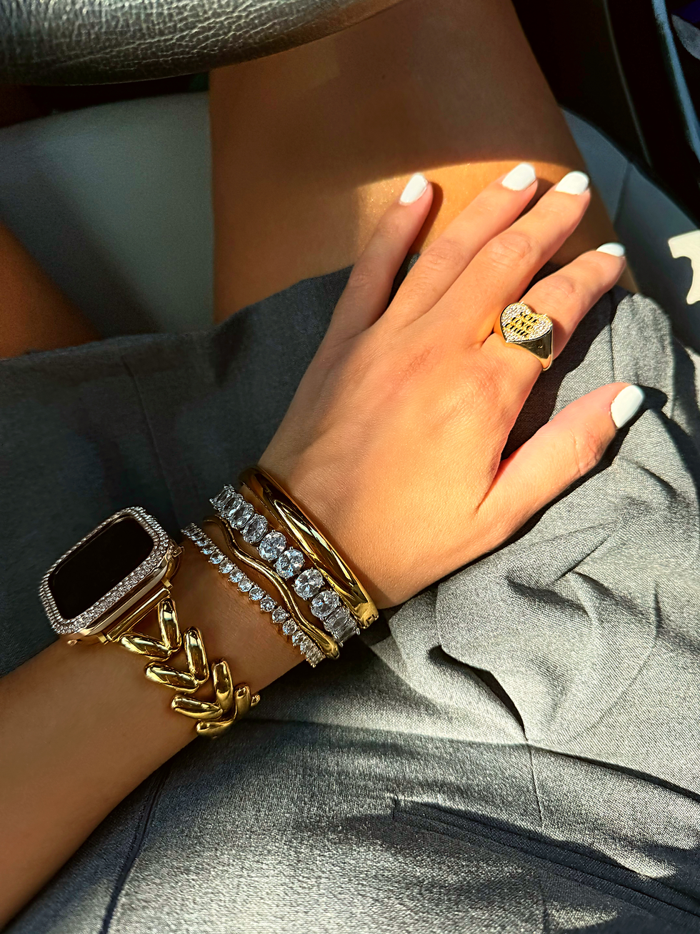 Miniatura: PULSEIRA MAXI RIVIERA OVAL RODIO
