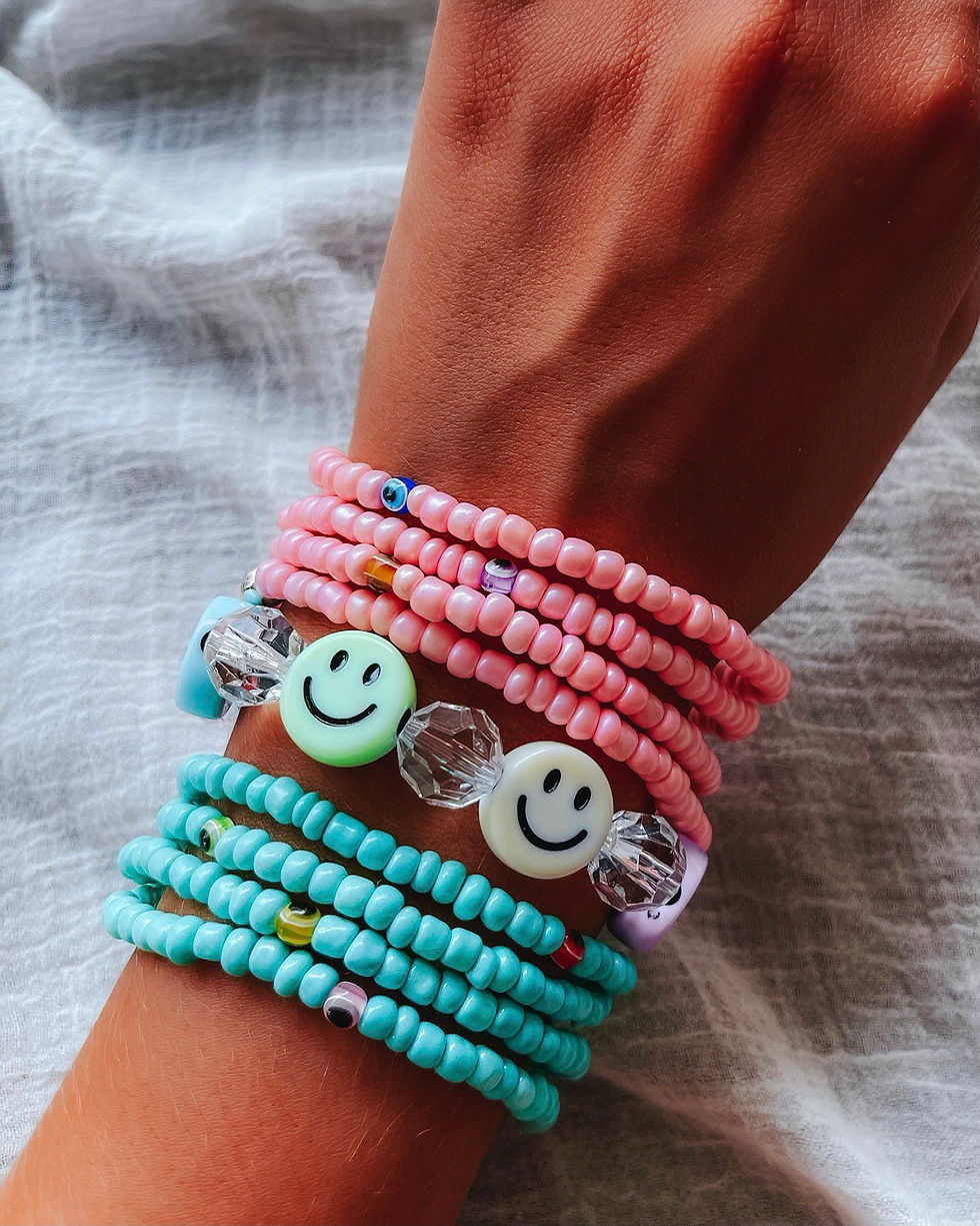 Miniatura: PULSEIRA MICANGA TRANSP + SMILE - COLORS