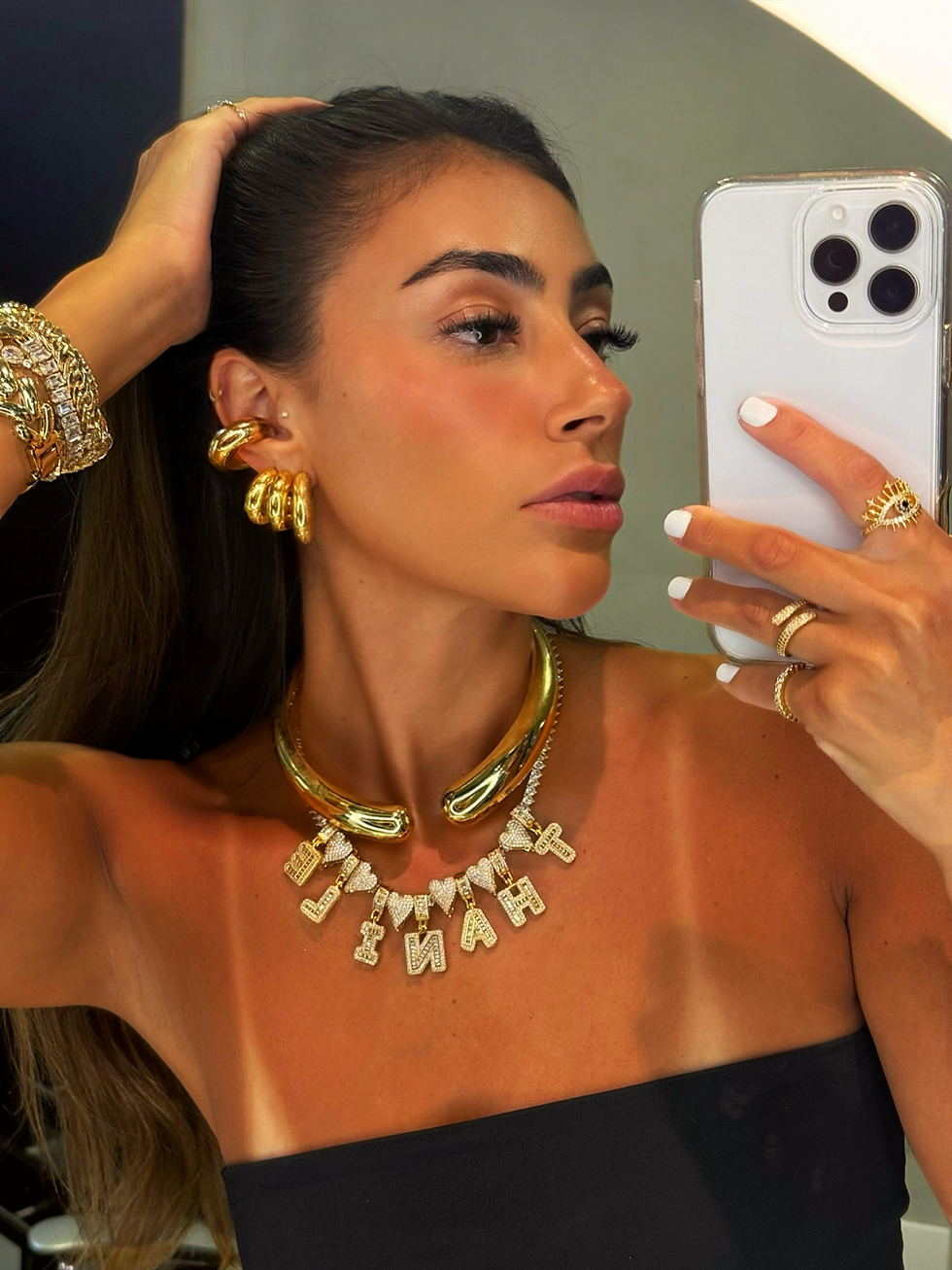 Miniatura: MAXI PIERCING TUBO DOURADO