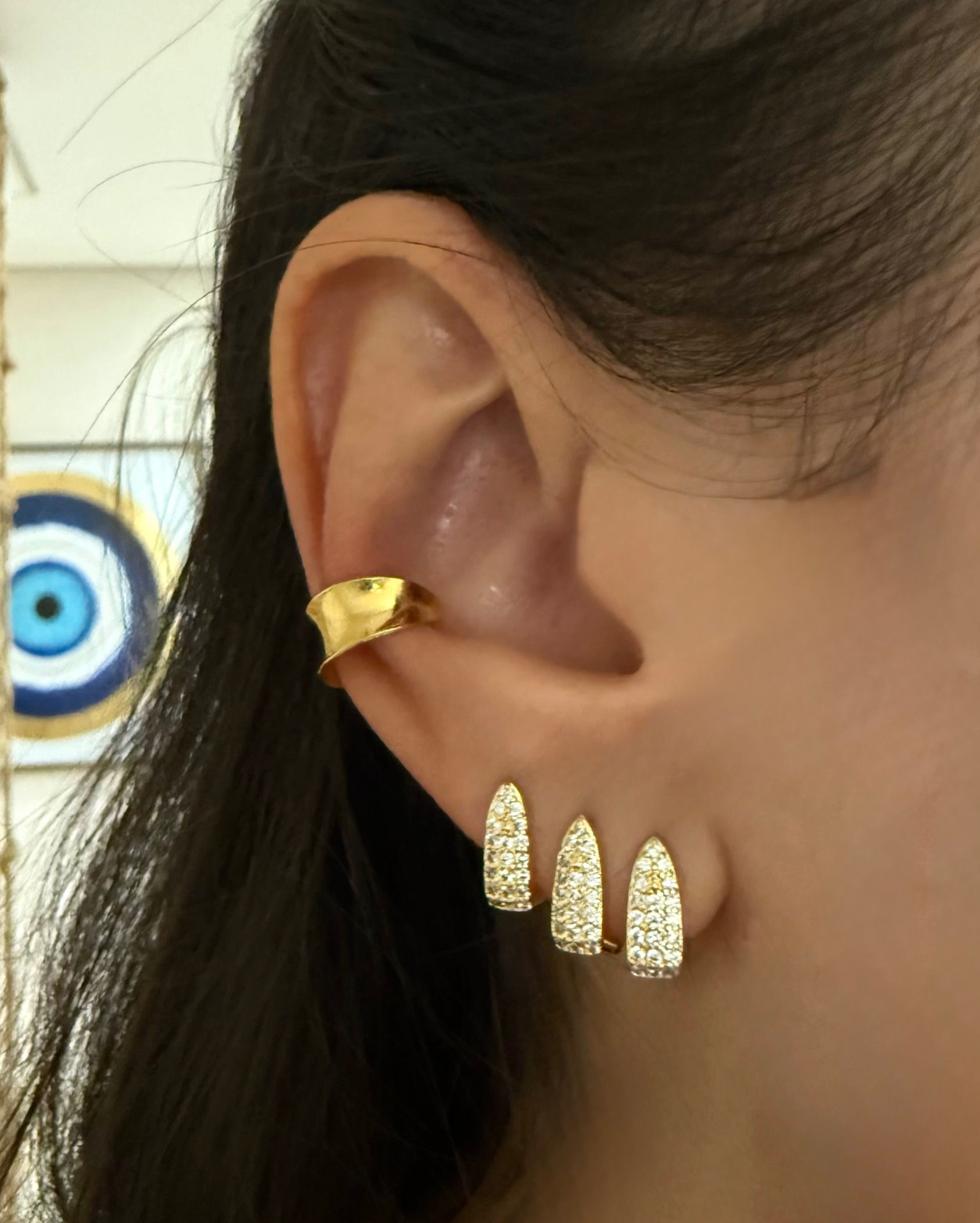 PIERCING GOTA LISO OURO 18K