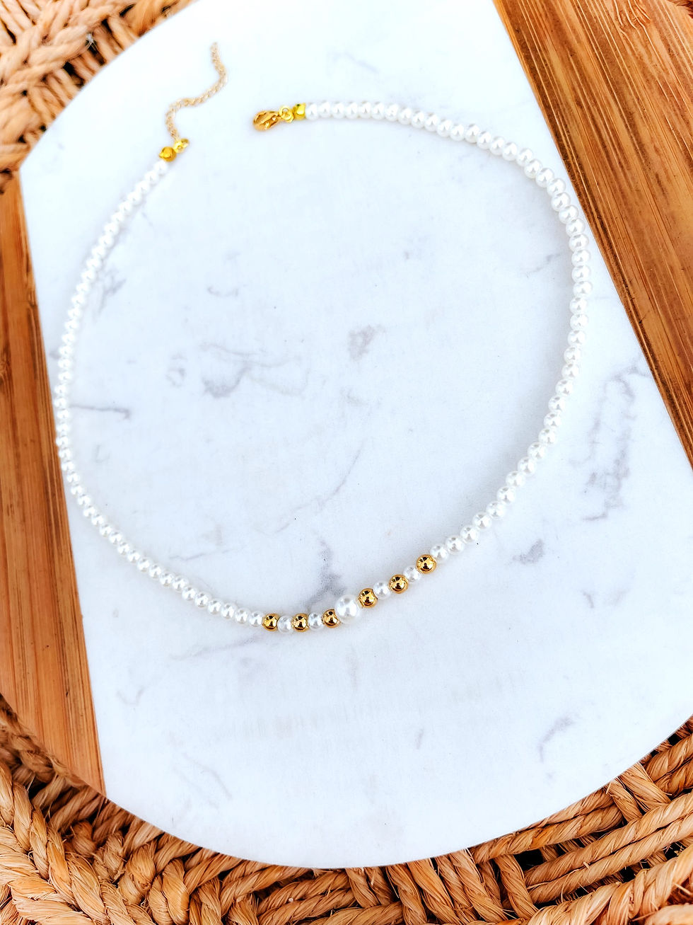 Miniatura: CHOKER PEROLAS SLIM