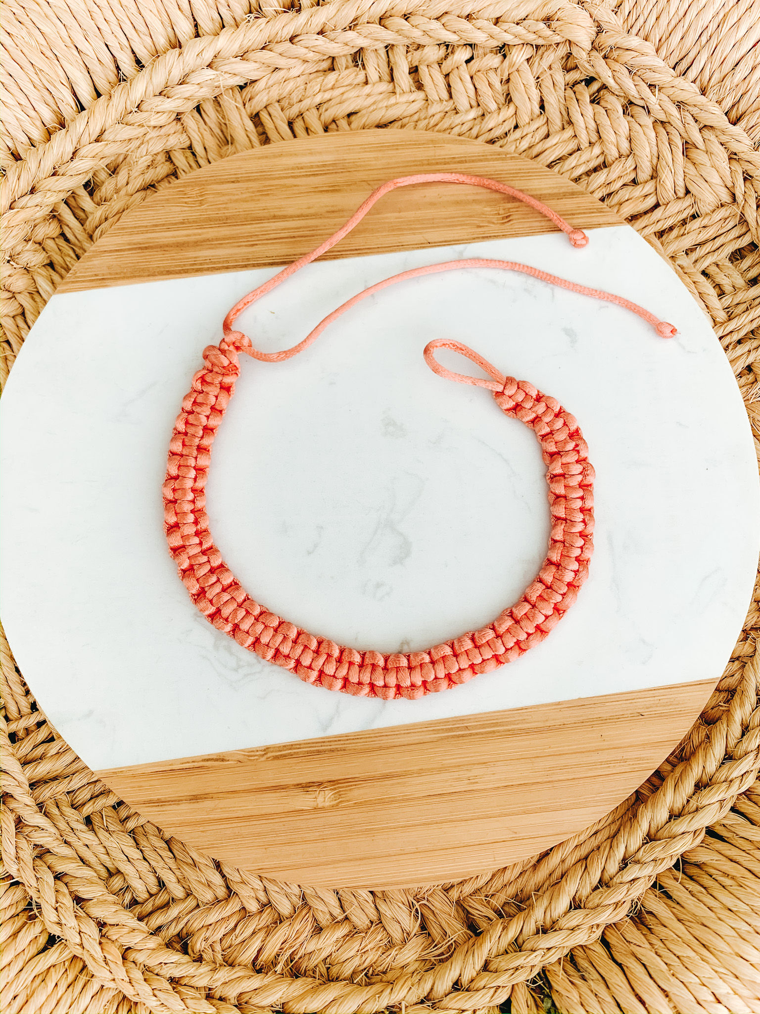 CHOKER/ TORNOZELEIRA ARTESANAL TERRA