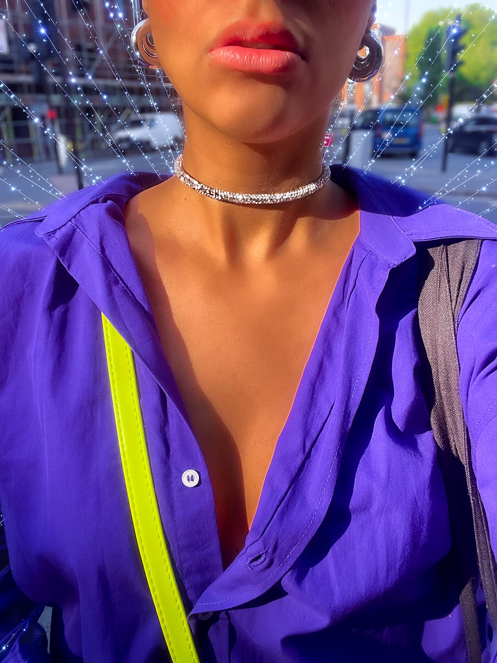 Miniatura: CHOKER SHINE PRATEADA