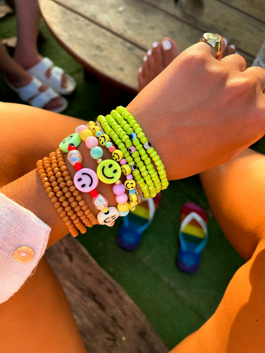 PULSEIRA MINI PEROLAS SMILE - COLORS