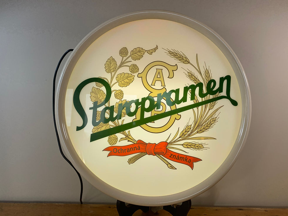 Thumbnail: A Czech Staropramen advertising wall light