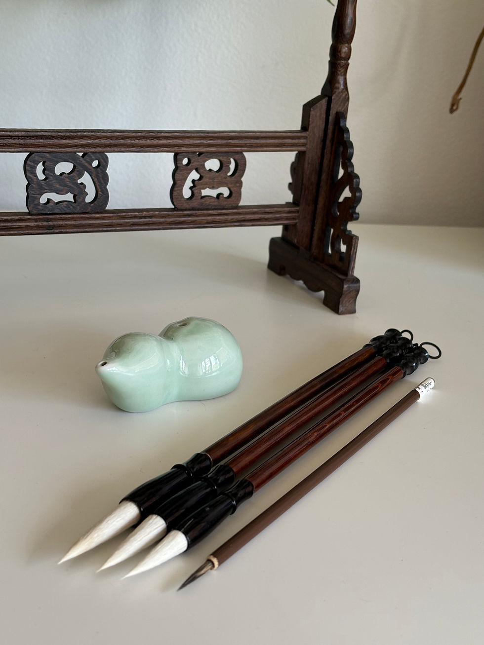 Package of Chinese painting bushes made with goat hair