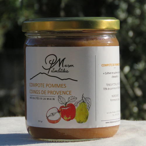 Compote pommes & coings (350g) Boutiquepatoulatchie