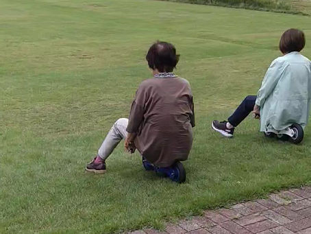 今日は、3連休にご年配が体験( ´艸`)