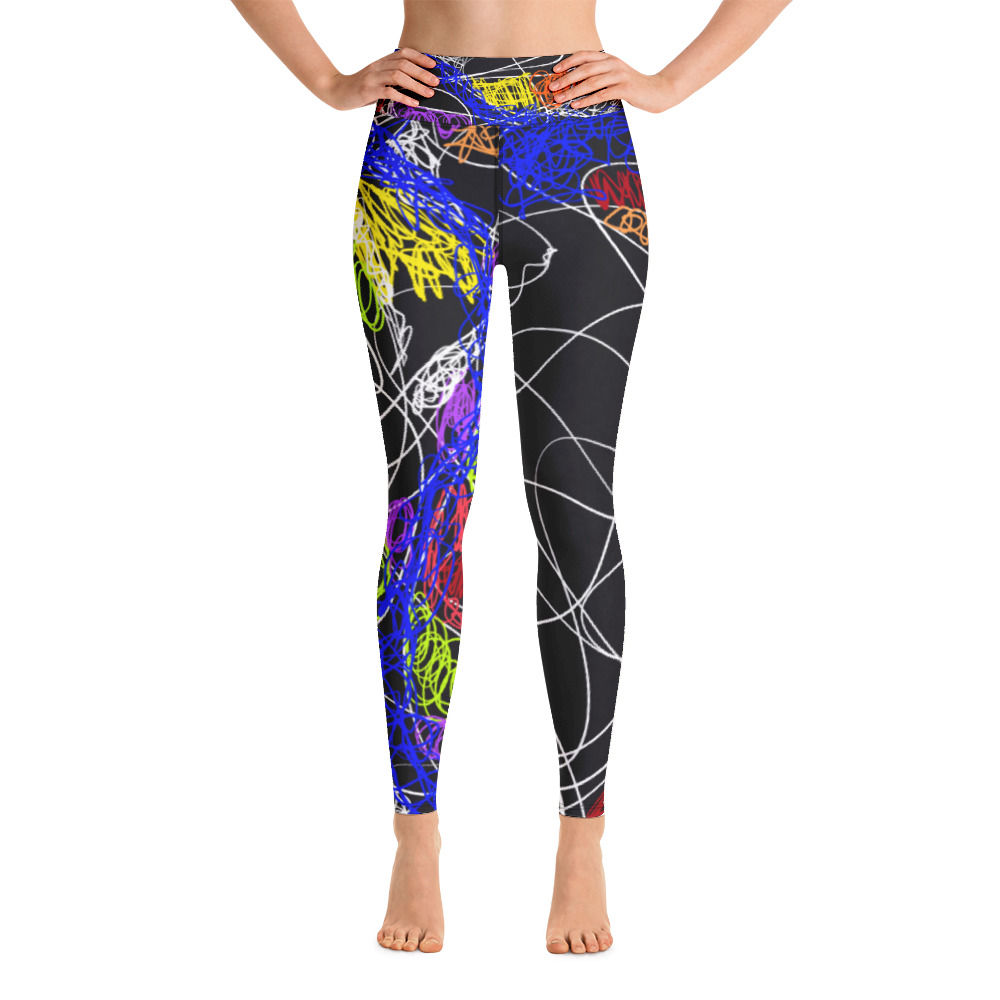 Yoga Leggings Hand Painted by Cynthia Verna