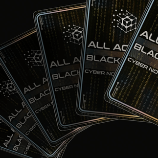 black badge floating