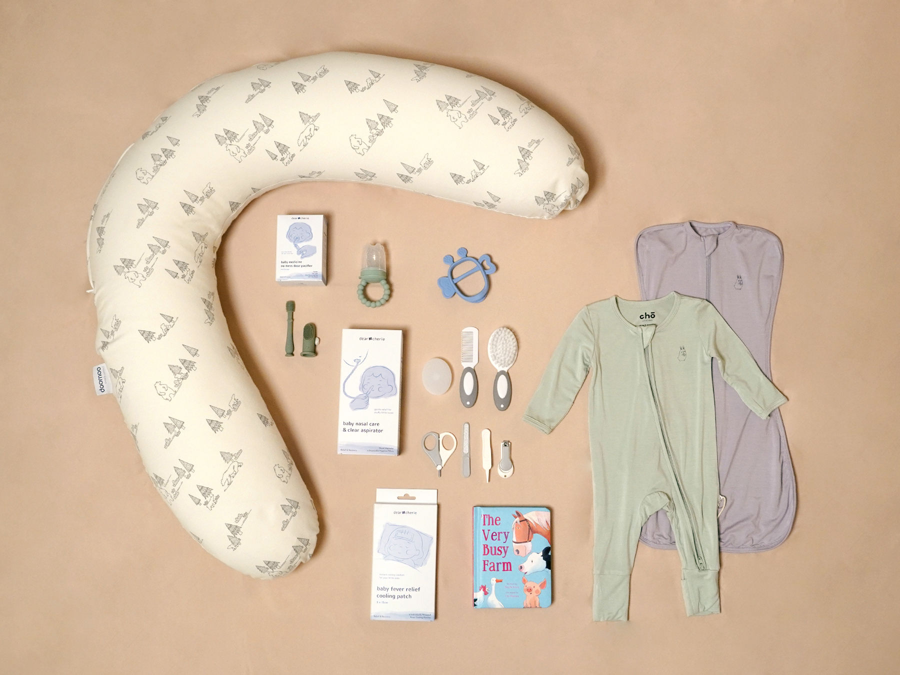 Cuddle & Calm Baby Gift Set (with Doomoo Buddy Pregnancy & Nursing Pillow)