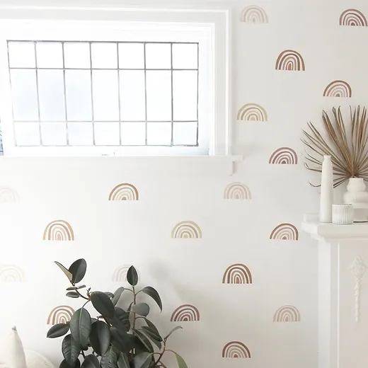 In Stock Mini Ombre Rainbows Wall Decal Hatchery Cribs