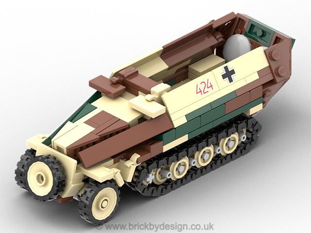 Lego WW2 German Half-Track Model