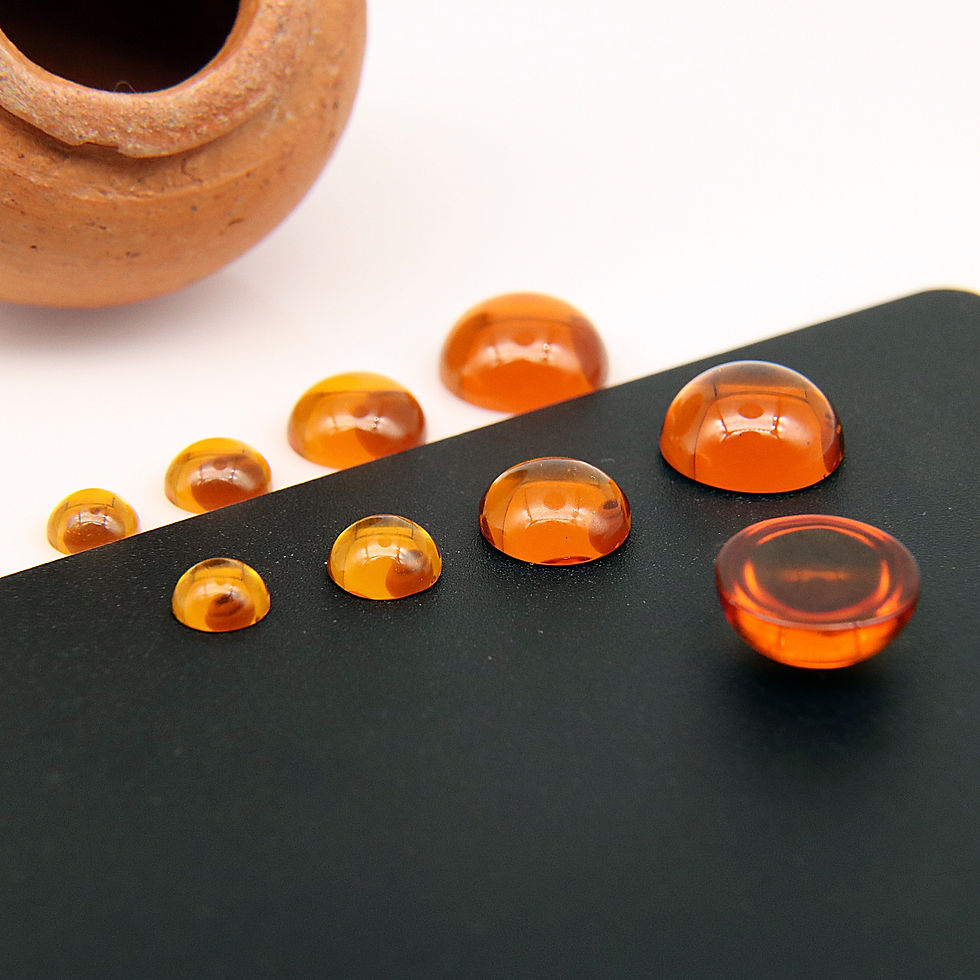 Thumbnail: Palmeira Citrine Orange Amber Color Nano Crystal Raw Gemstone (#CM)