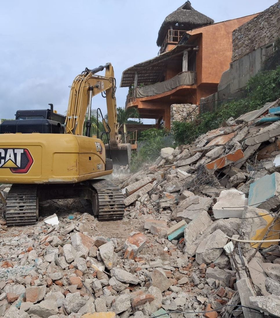 Demolition in progress at NAYARI