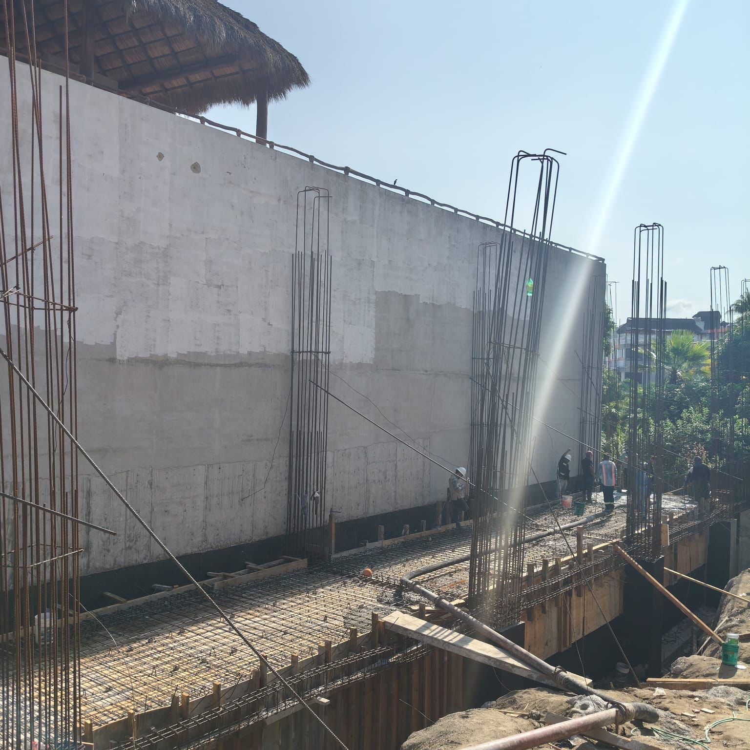 Reinforced slab and vertical starters at NAYARI in June