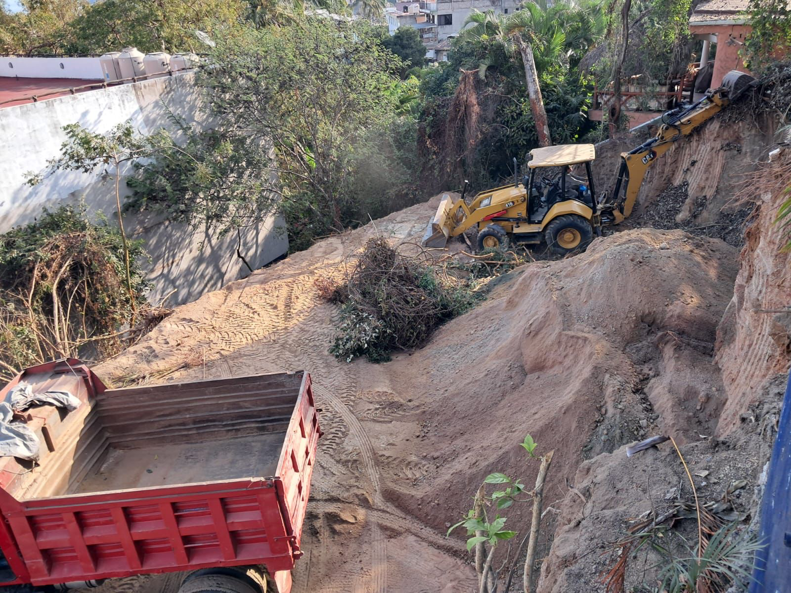 Excavation and material removal at NAYARI in March