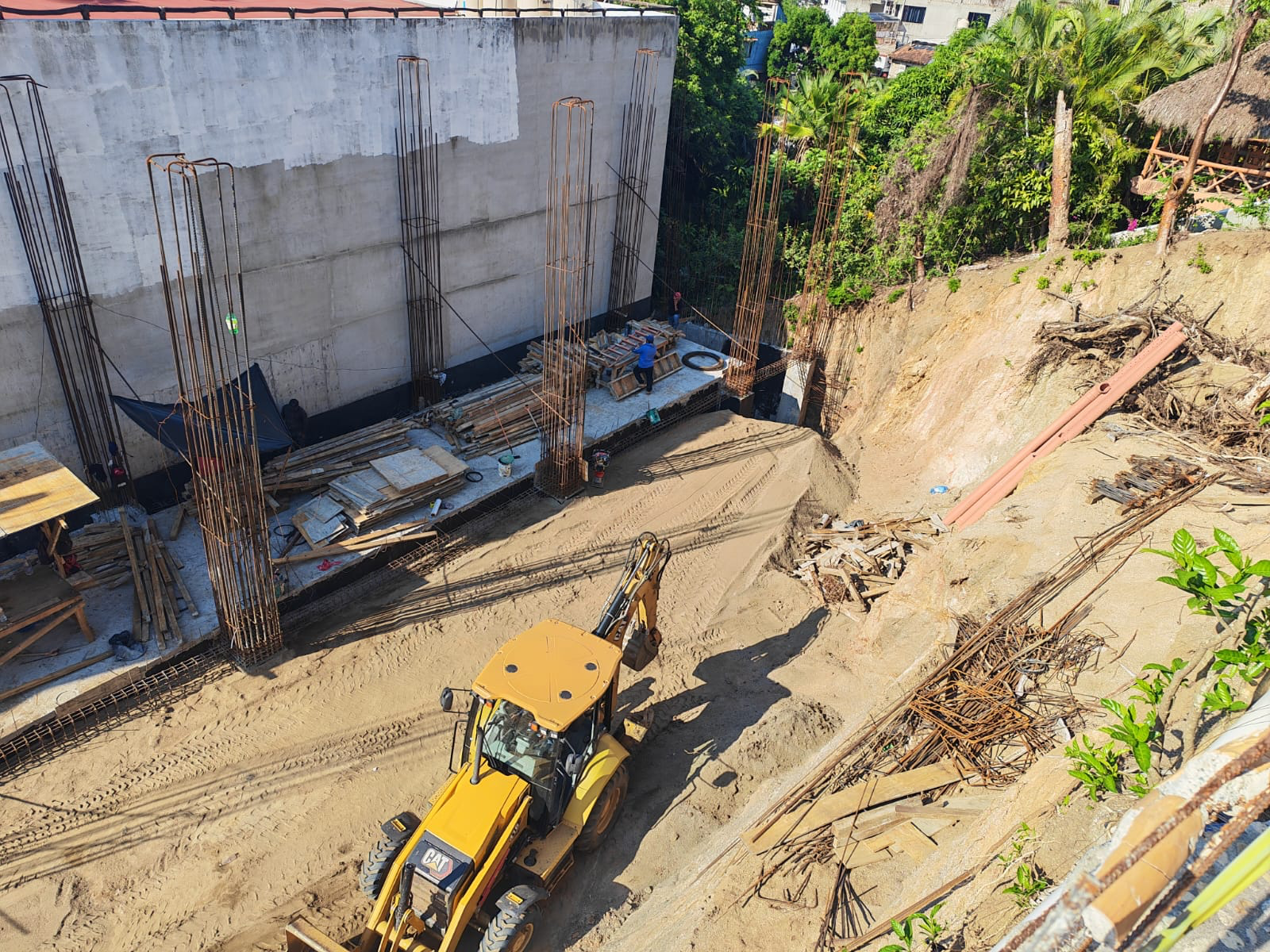 Construction progress and site preparation at NAYARI in August