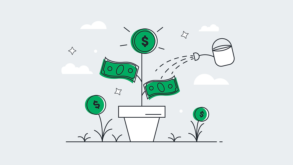 An illustration of a money growing on a tree