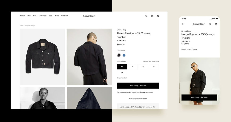 User Interface (UI) example from MetaLab