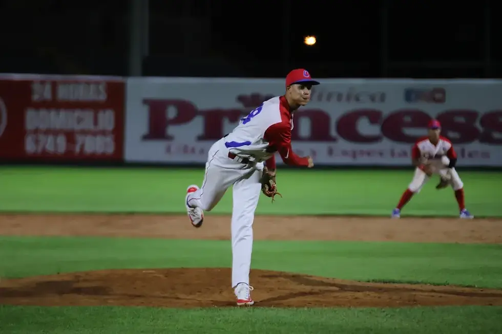 El abridor cubano José Ignacio Bermúdez realizó gran labor durante seis entradas, para darle a Cuba su segundo triunfo del Panamericano U-23. (Foto por WBSC Beisbol Americas)