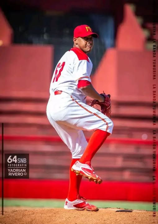 Yamichel Pérez volvió a lanzar bien. (Foto por Yadrián Rivero)