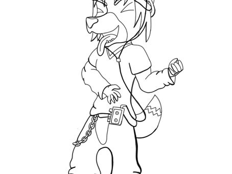 Air Guitar (Lineart)