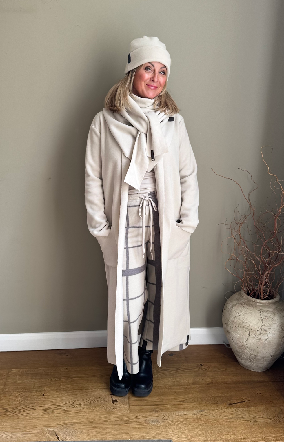 Thumbnail: Henriette Steffensen Flare Trousers 3/4 Clan Print