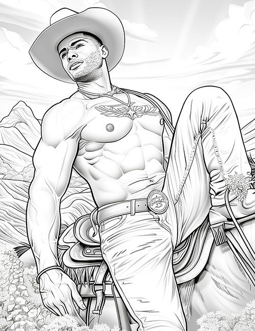 Thumbnail: Urban Cowboys Adult Coloring Book Journal