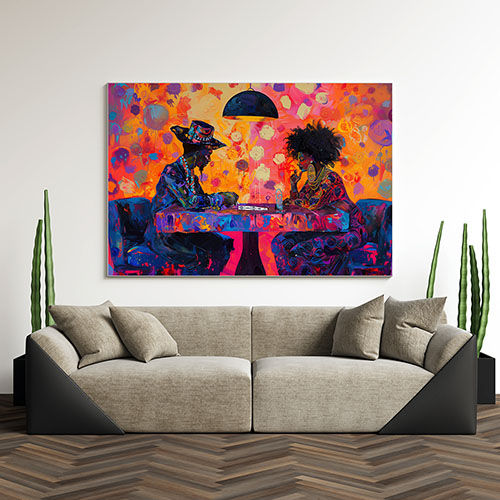 Thumbnail: Clash of Thoughts Canvas Art Print