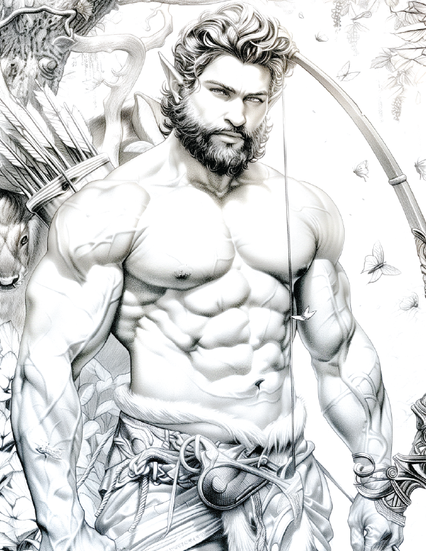 Thumbnail: Mystical Warriors Adult Coloring Book Journal