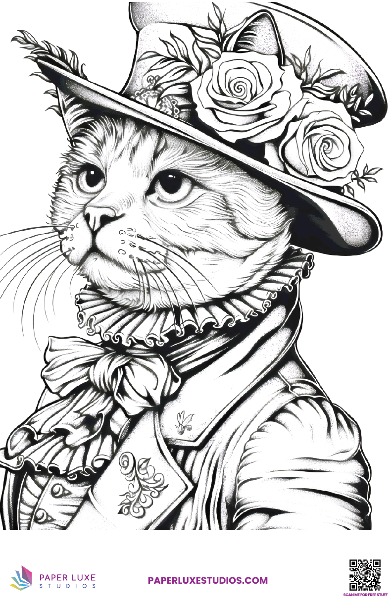 Thumbnail: Fashionable Felines Jumbo Coloring Pack