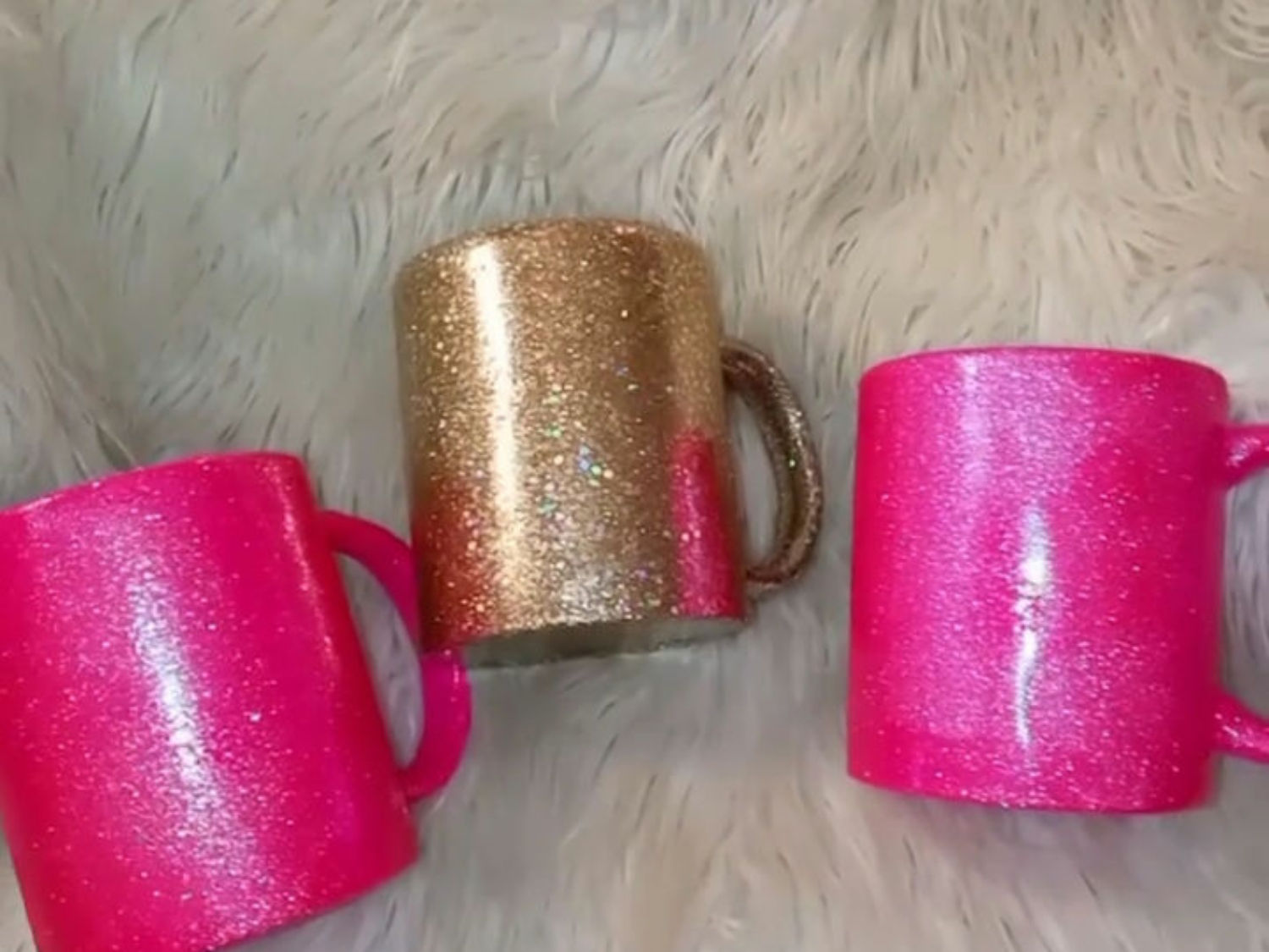 Custom glitter coffee mugs