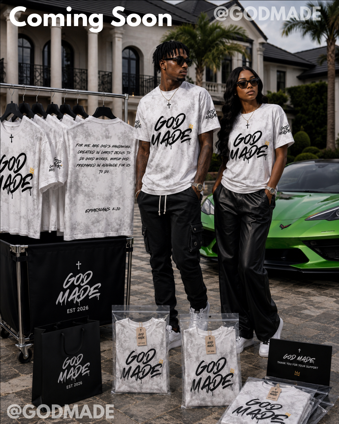 COMING SOON GODMADE™ Signature Tee – Single Cross Edition