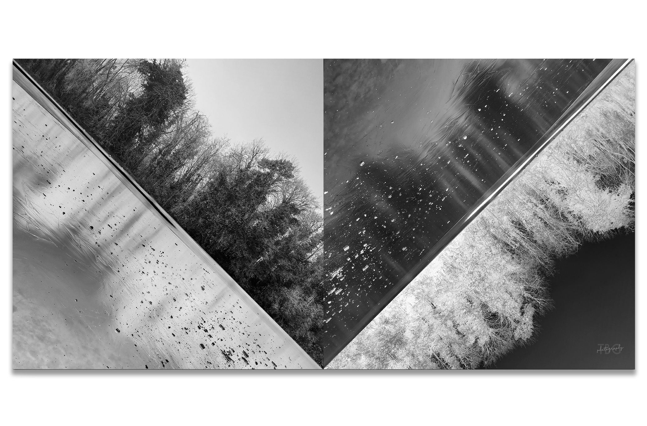 SHARP MOIRÉ photograph on dibond