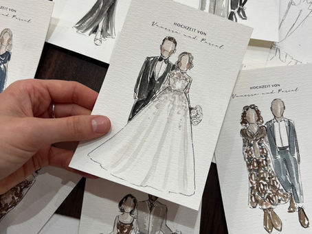 Was sind Gästeillustrationen auf Hochzeiten? Ablauf, Kosten & Beispiele