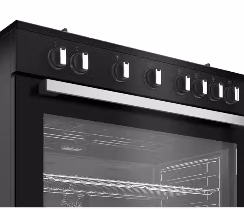 Thumbnail: Defy DGS90GEB 90cm Gas Electric Range Cooker Black