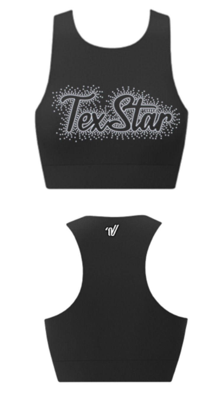 Varsity-Shadow Spangle Bra