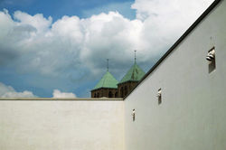 Münsters LWL Landesmuseum mit Domblick