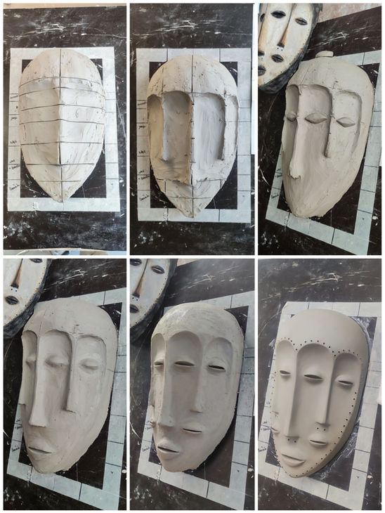 Le masque Bwami - étapes