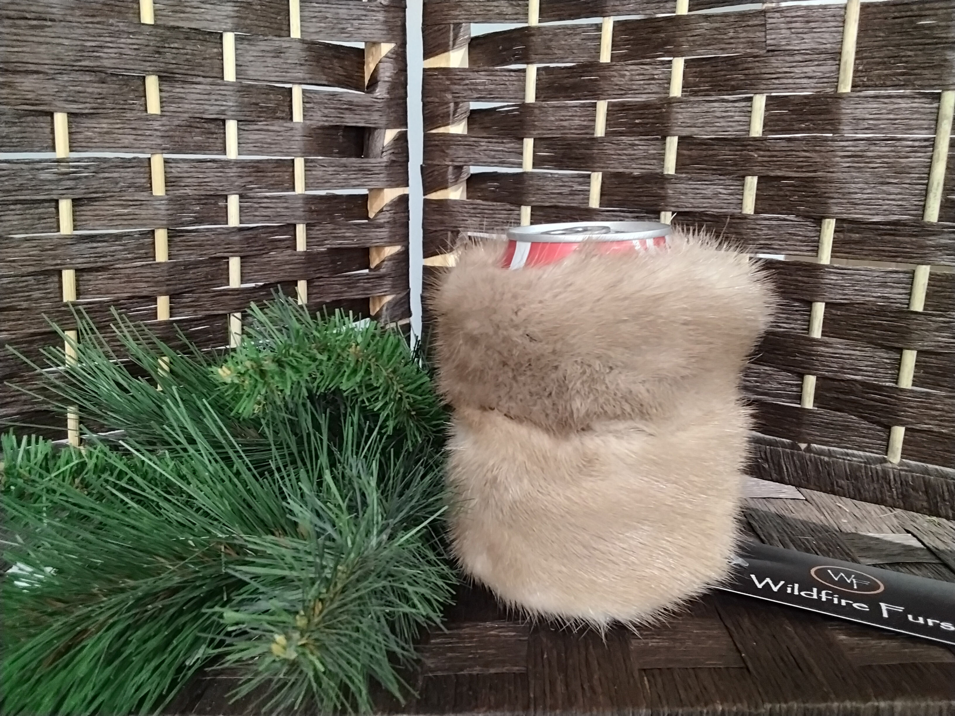 Mink can coozie 2 color