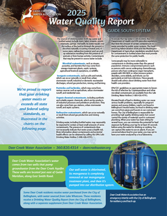 Annual Water Quality Consumer Confidence Report for Deer Creek Water Association in Bellingham, Washington