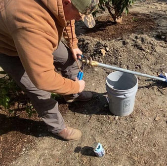 Water extension line being installed by Shelco Plumbing in Snohomish country, Washington